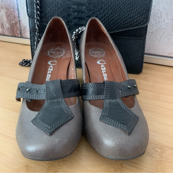 Jeffrey Campbell Jodie Leather Heels Size 8 - Picture 10 of 14